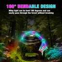 3FT(0.9M) RF Remote Control RGB LED Whips Light with Dacning/Chasing LED Antenna Light for Off- Road Vehicle ATV UTV RZR Jeep Trucks Dunes Lighting installations for Vehicles