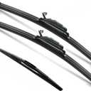 3Pcs for Honda Odyssey Windshield Wipers 2005-2019 2020 2021 2022, Original Equipment Automotive Replacement Silicone Windshield Wiper Blades for My Car-26"/22"/16B" (Pack of 3) J- HOOK (26"+22"+16"(Odyssey 2005-2020))