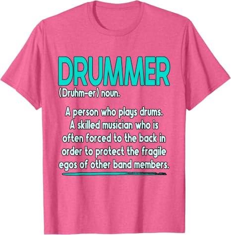 Drums Drummer Definition T-Shirt, XL