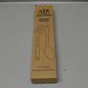 Stainless Steel Serving Spoon Set with Non-Slip Silicone Handles, 2-Piece Serving Spoon and Perforated Spoon, Home Kitchen, Parties & Daily Use (Beige)