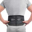 MUELLER Sports Medicine Adjustable Lumbar Back Brace with Removable Pad, Back Pain Relief Support for Men and Women, Ideal for Upper and Lower Back Pain, Sciatica, Scoliosis, Black, Plus Size