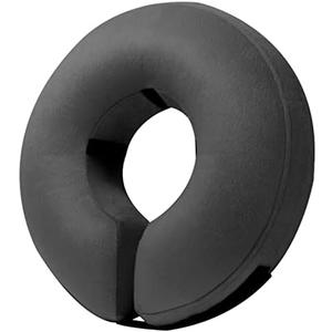BENCMATE Inflatable Dog Cone Collar Alternative, Soft Dog Cone for Small Medium Large Dogs and Cats, Neck Recovery ECollar Donut Collar After Surgery (Large, Dark Grey)