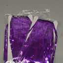 Purple Tinsel Backdrop Foil Fringe Curtains - 2 Packs Door Streamers Backdrop for Birthday Door Decorations, Party Supplies for Bachelorette, Graduation, Christmas, Disco Decor