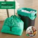 200 Pack Thank You Bags Disposable Eco Grocery T-Shirt Bag with Handles for Supermarket, Groceries, Produce, Shopping, Trash, Small Commercially Compostable Baggies Bulk