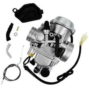 TRX 450 Carburetor Replace for Honda Foreman 450 TRX 450 TRX450ES TRX450FE TRX450FM TRX450S 1998-2004 with Base Cover & Screw Free Throttle Cable