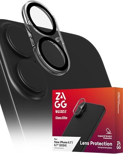 ZAGG Glass Elite Anti-Glare Camera Lens Protector for iPhone 16 Plus / 16 - Anti-Reflective Glass, 5X Stronger, Smudge-Free, Eco-Friendly, Easy Installation