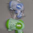 JOYIN 2 Kids Bubble Guns, Automatic Bubble Machine Gun with 8 Holes for Kids, Adults, Summer Toys, Easter Basket Stuffers, Birthday Gift, Party Favors (Green, Blue)