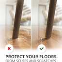 Felt Furniture Pads X-PROTECTOR 133 PCS Premium Furniture Pads - Felt Pads Furniture Feet Best Wood Floor Protectors - Protect Your Hardwood & Laminate Flooring! Brown and Beige
