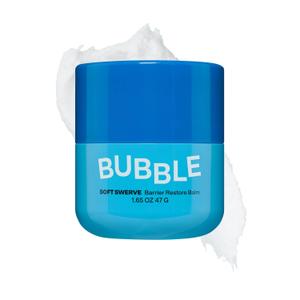 Bubble Skincare Soft Swerve Barrier Cream - Face Moisturizer for Dry Skin, Skin Barrier Repair Balm - Moisture-Sealing Face Balm with Squalane, Shea Butter, Ceramides, Niacinamide (47g)