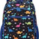 Kids Backpack for Kindergarten Preschool Boys Backpack Kids School Bags Child Lightweight Elementary School Bookbags Cute Gifts Dinosaur Blue Black