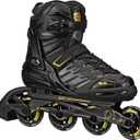 Roller Derby AERIO Q-60 Men's Inline Skates (US 11/UK 10, Black/Gold)