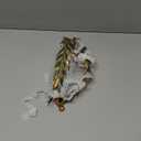 MOSTORY Renaissance Fairy Flower Crown - Elf Crown Woodland Headpiece Handmade Forest Leaf Circlet for Ren Faire Costume Women Halloween Cosplay Photo Shoot (Green and Gold)