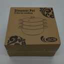 Steamer Pot for Cooking 11 inch Steamer Pot, 3-tier Multipurpose 18/8 Stainless Steel Steam Pot Cookware with Lid for Vegetable, Dumpling, Stock, Sauce, Food