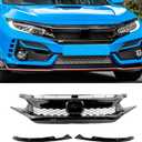 Front Bumper Grille For 2016-2018 Honda Civic Type R Style Grill