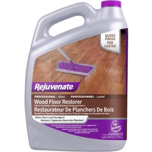 Rejuvenate Professional Wood Floor Restorer Fills Scratches, Shines And Protects Wood Flooring For A High Gloss Shine, 1 Gallon  128 Fl Oz 