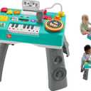 Fisher-Price Baby & Toddler Toy Laugh & Learn DJ Table with Educational Musical Activities for Developmental Play Infants Ages 6+ Months (Blue)