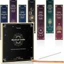 Mystical Guide Incense Sticks Variety Pack of 6 (120 Insence-Sticks) with Holder: Patchouli, Lavender, Sandalwood, Cinnamon, Lemongrass, Sage Inscents-Stick, Organic Incense Stick Non Toxic