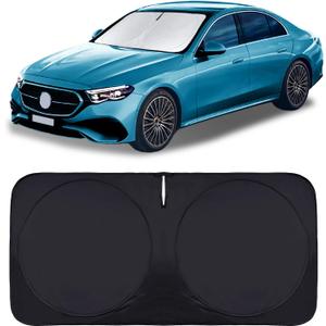 for 2025 E350 Windshield Sun Shade SunShades for Mercedes Benz SLC 2017-2024 Windshield Cover for 2022 Mercedes E-Class Sedan W211 E320 E500 E55 E550 E63 Accessories Sun Visor Protector UV Reflector