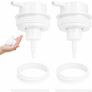 Foam Soap Dispenser Pump 2pcsHead Replacement Spare Plastic Pump Bathroom Countertop