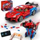 2 in 1 Remote Control Racing Car Building Blocks, Compatible with Lego STEM Toy Building Toys 694 PCS, Gifts Toys for Age 8-12 Years Old Kids Boys