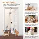 Automatic Rechargeable Cat Teaser, Door Mount Hanging Interactive Cat Toy, 360 Spinning & Irregular Jumping Motion Modes, Smart Electric Cat Exercise Toy for Indoor Cat Self Play, Grey