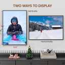 Heimlove 14x20 Metal Picture Frame,Black Aluminum Photo Frames-Real Tempered Glass,Wall Gallery Poster Puzzles Artwork frame Mounting Horizontally or Vertically Decor for Wall-1Pack