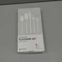 KINGSTONE 40 Piece Hammered Silverware Set, 18/10 Stainless Steel Flatware Set for 8, Cutlery Set for Home, Party, Wedding, Mirror Polished Dishwasher Safe