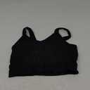 THE GYM PEOPLE Womens' Sports Bra Longline Wirefree Padded with Medium Support (Large, Black)