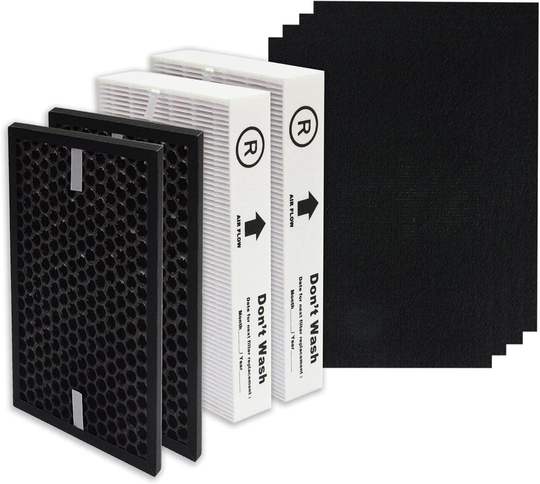 PUREBURG Replacement HEPA Filter Kit Compatible with Honeywell InSight Air Purifiers, HPA5100B / HPA5150, HRF-R1 HRFSC1 HRF-A100
