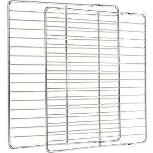 Upgraded 2 Pack Oven Racks 316496201 for Frigidaire Kenmore Range Stove, 24.2" x 16" 304 Stainless Steel Stove Wire Rack Parts Replaces 316496202 316496207 AP4040129 PS1765356