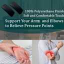 Chair Armrest Replacement, Arm Pad Caps Replacement for Haworth Zody Office Chair 1 Pair (Black)