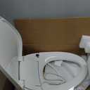 KOHLER PureWash E750 Elongated Heated Bidet Toilet Seat, White with Touchscreen Remote Control, Quiet-Close Lid, Self-Cleaning Wand, Adjustable Water Pressure and Nightlight (White)