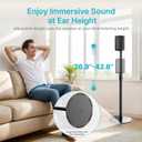 26.9"-42.6" Speaker Stands Compatible with Sonos Era 300 and 100, 1 Pack
Height Adjustable from 26.9" to 42.6", Floor Stands with Cable Management, Speaker Mount, Black, 1 Pack