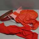 Janmercy Women's Christmas Elf Costume Holiday Elf Outfit Red Pink Elf Clothes for Adult Women Santa Cosplay Adult Costumes Hat Pants Belt and Shoes. One size