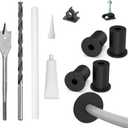 Starlink Cable Routing kit for 3/4inch Wall Hole,4PCS starlink Wall Grommets Accessories for Cables Pass Through mounting kit Including 3/4 Spade Drill bit,Wall Wires cilps and Cable Routing Tool