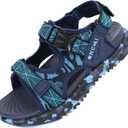 ONCAI Men's Hiking SandalsArch Support Orthopedic Recovery Walking Sandal with Adjustable Strap Outdoor Summer Water Camouflage Mesh Athletic Sports Shoes US Size 7-15