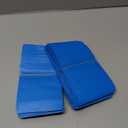 100 Pack Premium Smell Proof Mylar Bags, Resealable Food Storage Bags with Double-sided Matte Printing, 5" x 4" Aluminum Foil Stand-up Packaging Bags. (Blue)