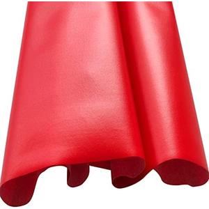 Large Soft Vinyl Upholstery Leather Fabric 1 Yard 56.3x36inch, 0.8mm Thick Texture Faux Leather Sheets, for Upholstery Crafts, Sofa, Car Seat, Handbag, Earrings, Hair Bows, DIY Crafts (Red)