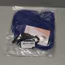 BERON Blue Long Wigs Curly Wavy Women Wigs with Bangs Dark Blue Heat Resistant Synthetic Wigs for Cosplay or Daily Wigs Wig Cap Included