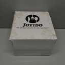 Joyido 102PCS Blue Plastic Plates - Royal Gold Disposable Plates - Clear Blue Party Plate - Heavyweight Disposable Plate with Gold Rim - Fancy Dinner & Dessert Plates for 51 Guests Party Wedding