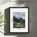 12x16 Picture Frame Sef of 10, Display Pictures 8.5x11 with Mat or 12 x 16 Without Mat, Photo Frame Collage for Wall Gallery Decor, Wall Mounted, Black
