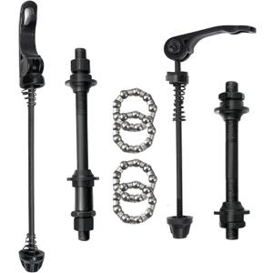 Bike Quick Releases Set, 1 Pair MTB Quick Release Bicycle Hub Road Mountain Bike Front & Rear Axle Hollow Shaft Set with 25mm Wheel Hub Steel Ball for Road Bike, Mountain Bike