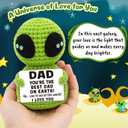 2 x Birthday Gift for Dad Him Christmas Positive Father Gifts from Daughter, Small