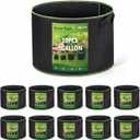 Delxo 10-Pack 3 Gallon Grow Bags Heavy Duty Aeration Fabric Pots Thickened Nonwoven Fabric Pots Plant Grow Bags with Handles Breathable Drainage Planters for Planting, Vegetables, Flowers (Black)