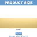 PATIKIL 8"x2" Blank Name Plates, 30 Pack Custom Engraved Name Plate Rectangle Laser Engraving Blanks for Personalized Nameplates Office Door DIY Painting Supplies, Gold, Black