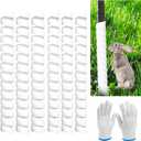6PCS Tree Trunk Protector Guard, 2 Size Plastic Spiral Tree Bark Protector Tree Wraps to Protect Bark, Tree Tubes Protect Saplings Plants from Deer, Rabbit, Cats, Rodents, Mowers, Trimmers