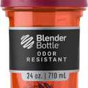 BlenderBottle Shaker Bottle Pro Series Perfect for Protein Shakes and Pre Workout, 24-Ounce, Coral