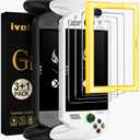 ivoler 3-Pack Screen Protector for ASUS ROG Xbox Ally/ROG Xbox Ally X Handheld 2025 with Alignment Frame, Tempered Glass, 7 inch Full Coverage, Transparent Ultra HD, Anti-Scratch, Anti-Fingerprint