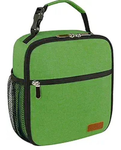 Femuar Lunch Box for Men Women Adults Small Lunch Bag for Office Work Picnic  Reusable Portable Lunchbox, Dark Green