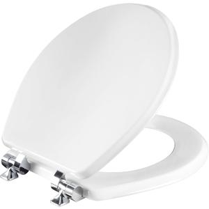 Bemis 170 Durable Plastic Toilet Seat, Elongated, White 